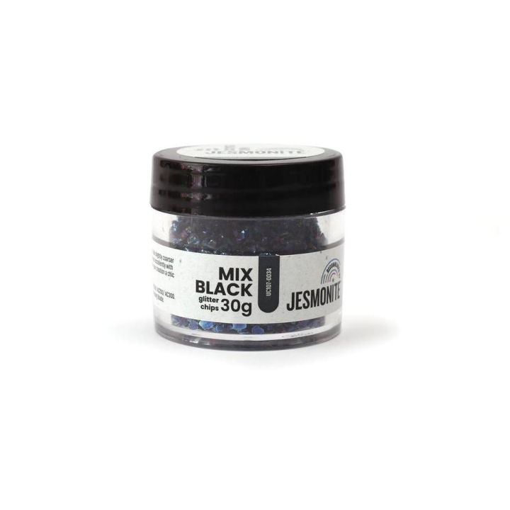 Paillettes de verre 30 g Mélange Noir - Jesmonite - Rougier et Plé