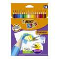 Crayons de couleur Kids Aquacouleur 18 pcs - Bic - Rougier et Plé