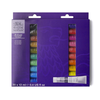 Peinture à l'huile Artisan diluable à l'eau 20 x 12 ml - Winsor & Newton - Rougier et Plé