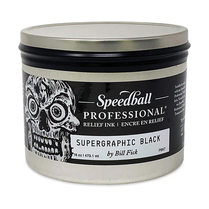 Encre Relief Pro 473 ml Noir Supergraphic - Speedball - Rougier et Plé
