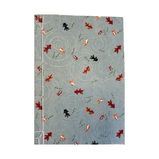 Carnet à reliure japonaise 12,8 x 18,2 cm Poissons - Esprit Papier - Rougier et Plé