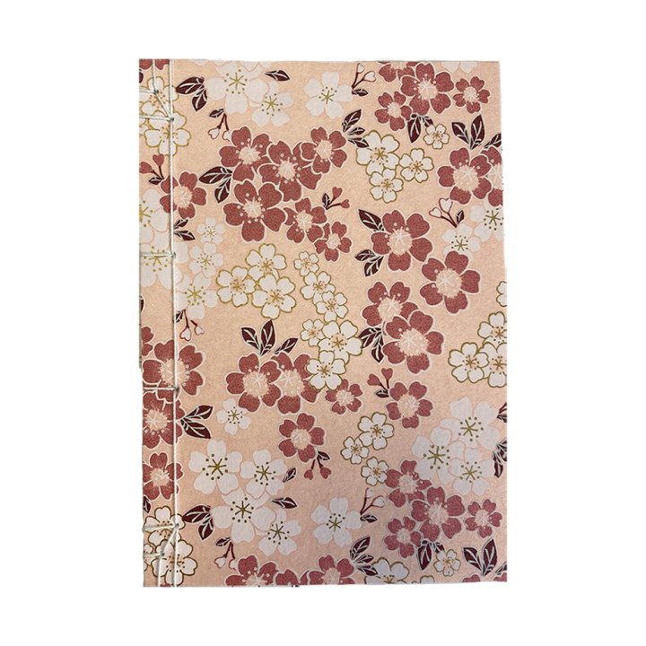 Carnet à reliure japonaise 12,8 x 18,2 cm Fleurs - Esprit Papier - Rougier et Plé