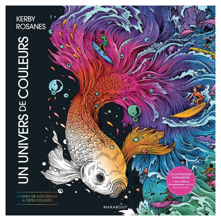 Carnet de coloriages Un univers de couleurs - Marabout - Rougier et Plé