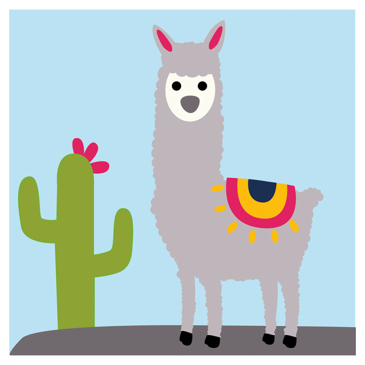 Kit de canevas Joshua le lama - Com 1 Idée - Rougier et Plé