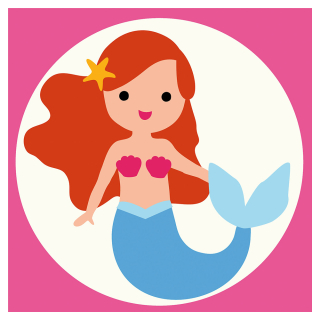 Kit de canevas Ariel la jolie sirène - Com 1 Idée - Rougier et Plé