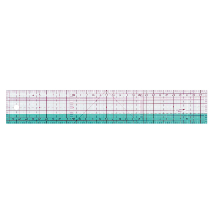 Règle de couture japonaise 30 cm - Clover - Rougier et Plé
