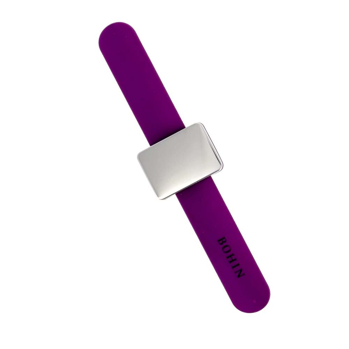 Bracelet à porte épingles magnétique Violet - Bohin - Rougier et Plé