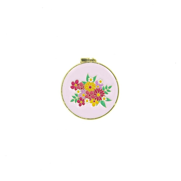 Porte-aiguille aimanté ø 28 mm Fleurs - Bohin - Rougier et Plé