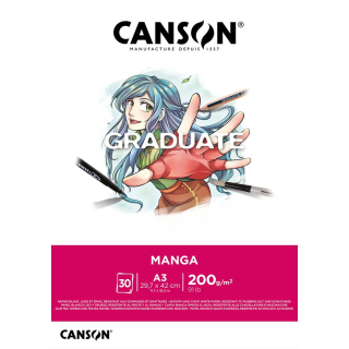Bloc de dessin Graduate Manga 200 g/m² - Canson - Rougier et Plé