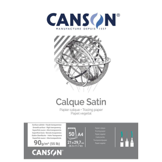 Bloc de papier calque Satin 90 g/m² - Canson - Rougier et Plé
