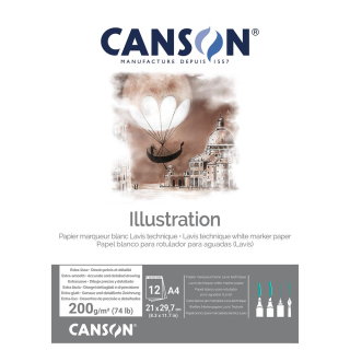 Bloc de papier dessin Illustration 200 g/m² - Canson - Rougier et Plé