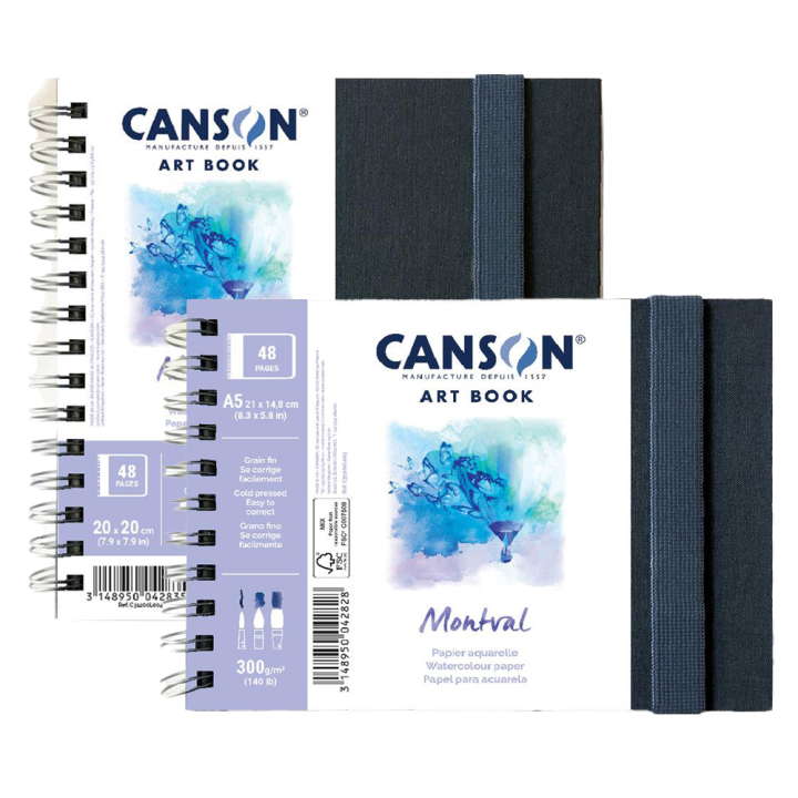 Carnet aquarelle Art Book Montval 300 g/m2 - Canson - Rougier et Plé