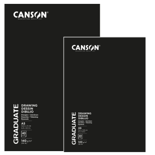 Carnet de dessin Graduate 140 g/m² 40 pages - Canson - Rougier et Plé
