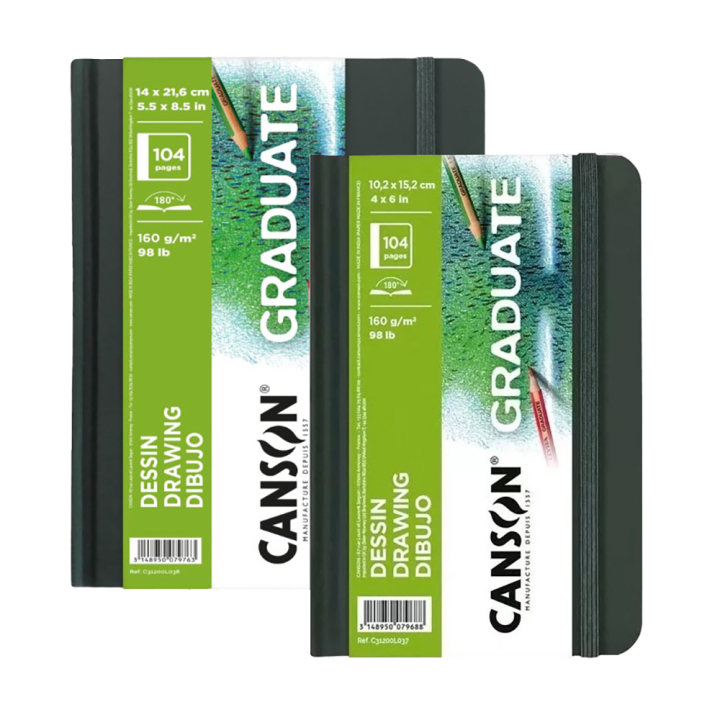 Carnet de dessin Graduate 160 g/m² 104 pages - Canson - Rougier et Plé
