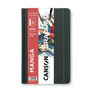 Carnet de dessin Graduate Manga 200 g/m² 14 x 21,6 cm - Canson - Rougier et Plé