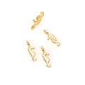 Pendentifs Hippocampe 4 x 11 mm Zamak doré 2 pcs - Perles Corner - Rougier et Plé