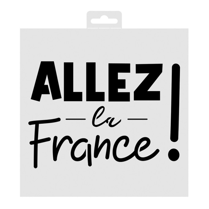 Pochoir Allez la France 20 x 20 cm - Aladine - Rougier et Plé