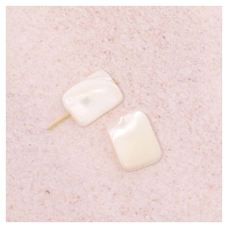 Perles en Nacre naturelle Rectangles 12 x 16 mm Blanc 2 pcs - Perles Corner - Rougier et Plé