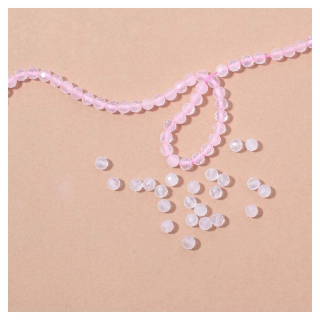 Perles en Pierre naturelle Facettées ø 4 mm 20 pcs - Perles Corner - Rougier et Plé