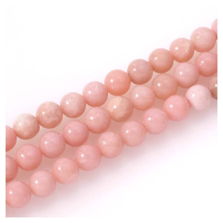Perles en Pierre naturelle ø 8 mm Opale rose 8 pcs - Perles Corner - Rougier et Plé
