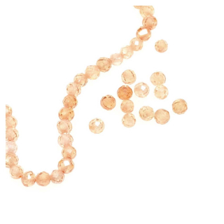 Perles en Pierre synthétique Facettées ø 4 mm 10 pcs - Perles Corner - Rougier et Plé