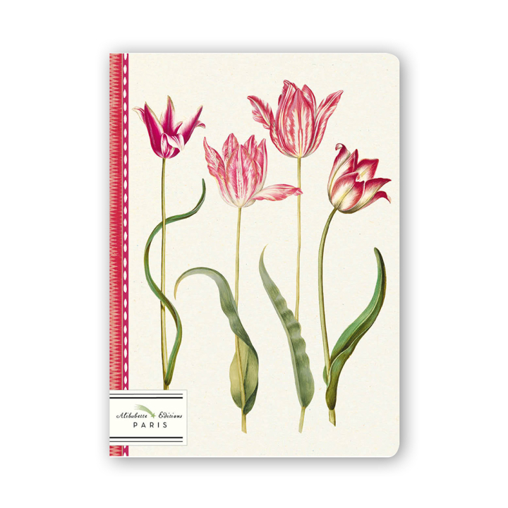 Carnet Ligné A5 15 x 21 cm La danse des tulipes - Alibabette Éditions - Rougier et Plé
