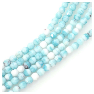 Perles de Bohème Rondes Facettées ø 5 mm sur Fil 12 cm - Perles Corner - Rougier et Plé