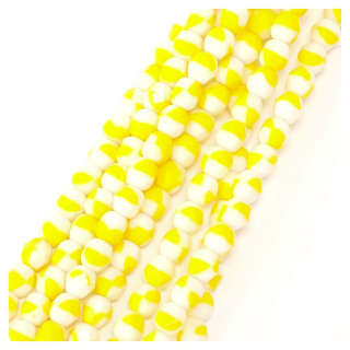 Perles de Bohème Rondes Facettées ø 6 mm Trou ø 0,5 mm - Perles Corner - Rougier et Plé
