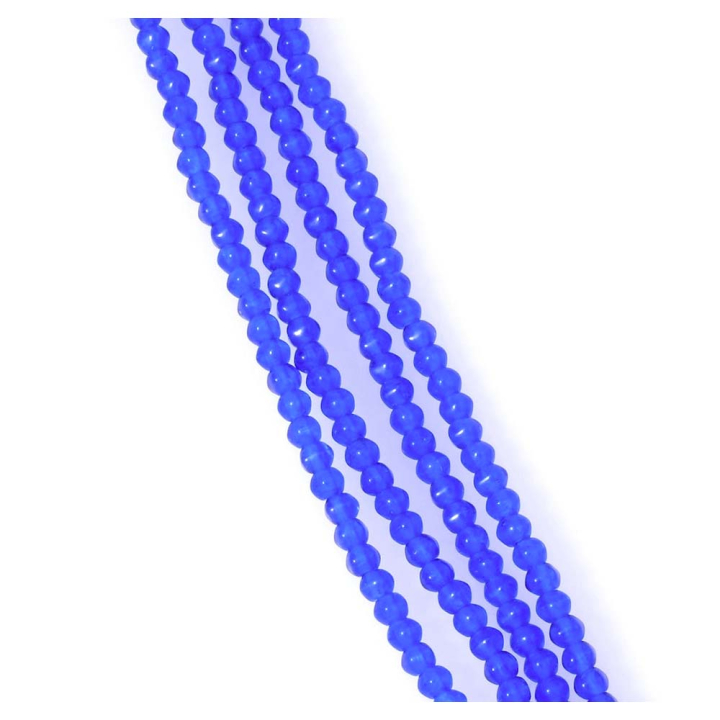 Perles de Bohème Rondes Irrégulières ø 4 mm sur Fil 12 cm - Perles Corner - Rougier et Plé