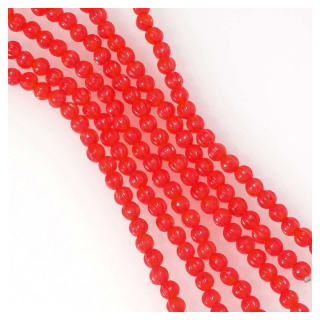 Perles de Bohème Rondes Striées ø 4 mm sur Fil 12 cm - Perles Corner - Rougier et Plé