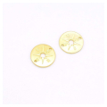 Connecteurs Boussole ø 16 mm Doré à l'or fin 24K - 2 pcs - Perles Corner - Rougier et Plé