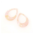 Pendentifs Gouttes 20,5 x 27 mm en Acétate Rose nacré 2 pcs - Perles Corner - Rougier et Plé