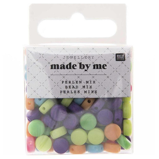 Perles rondes multicolores Ø 7 x 4 mm - Rico Design - Rougier et Plé