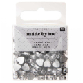 Perles cœur argent 6 x 7 x 4 mm 165 pcs env. - Rico Design - Rougier et Plé