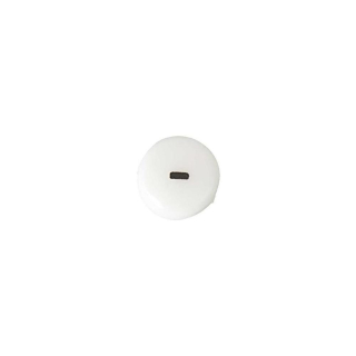 Perle ronde céramique blanche symbole -   8 x 4 mm  - Rico Design - Rougier et Plé