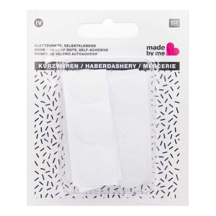 Points de Velcro Adhésifs Blancs 20 mm 12 pcs - Rico Design - Rougier et Plé