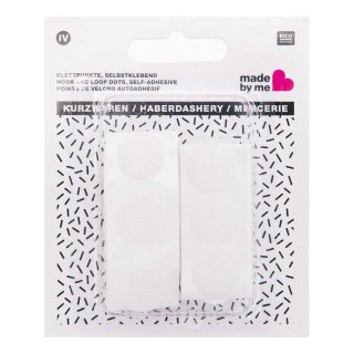 Points de Velcro Adhésifs Blancs 16 mm 12 pcs - Rico Design - Rougier et Plé