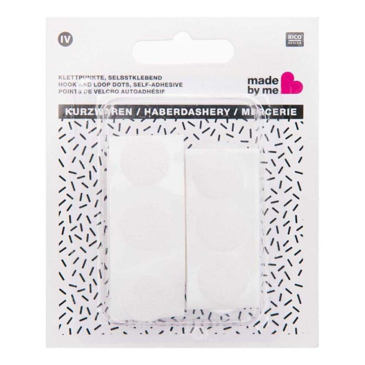 Points de Velcro Adhésifs Blancs 16 mm 12 pcs - Rico Design - Rougier et Plé