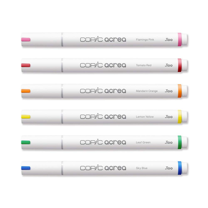 Marqueurs peinture Acrea Set Vivid 6 pcs - Copic - Rougier et Plé