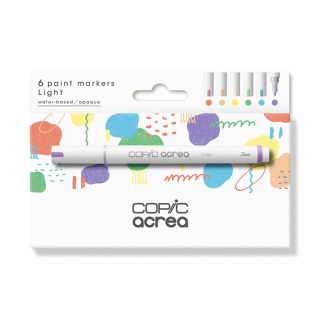 Marqueurs peinture Acrea Set Light 6 pcs - Copic - Rougier et Plé