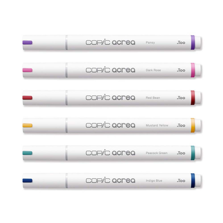 Marqueurs peinture Acrea Set Deep 6 pcs - Copic - Rougier et Plé