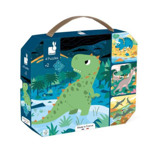 Puzzles Dinosaures x 4 - Janod - Rougier et Plé
