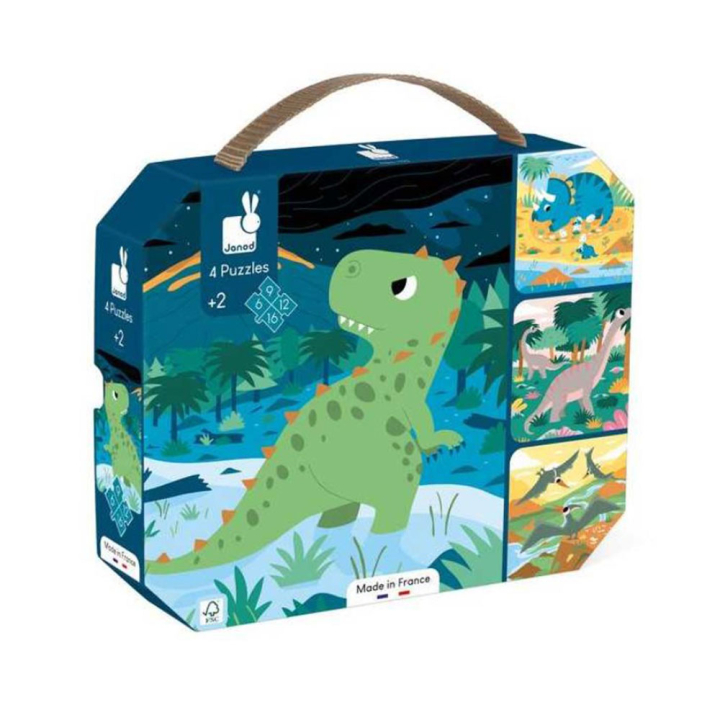 Puzzles Dinosaures x 4 - Janod - Rougier et Plé
