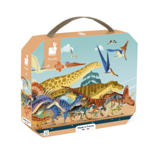 Puzzle Panoramique dino 100 pcs - Janod - Rougier et Plé