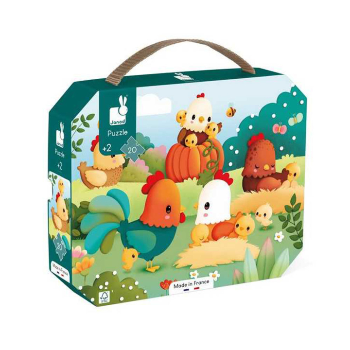 Puzzle Bienvenue à la basse-cour 20 pcs - Janod - Rougier et Plé