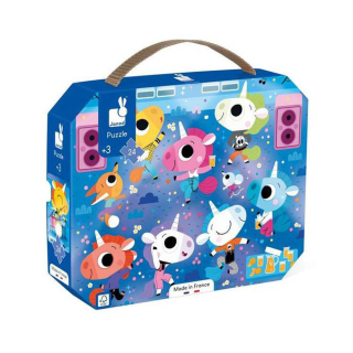 Puzzle Concert rock licornes 24 pcs - Janod - Rougier et Plé