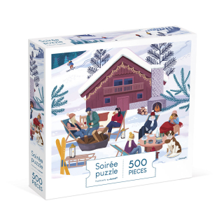Puzzle Hiver à la montagne 500 pcs - Janod - Rougier et Plé