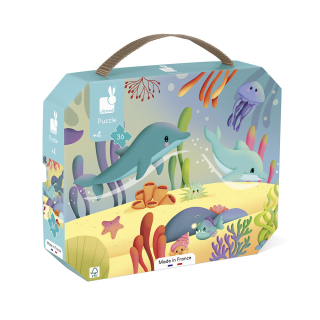 Puzzle Frise les animaux marins 36 pcs - Janod - Rougier et Plé