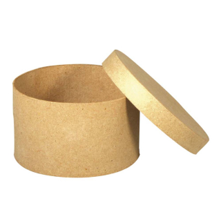 Boîte Ronde Papier maché Ø 11 cm - Rayher - Rougier et Plé