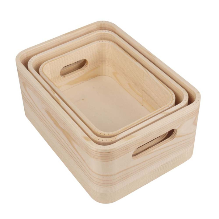 Caisses bois 3 pcs - Rayher - Rougier et Plé